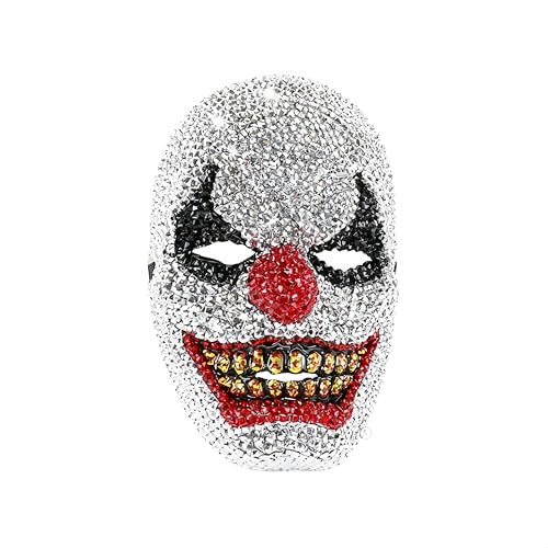 Masque de clown à strass de qualité supérieure pour soirée