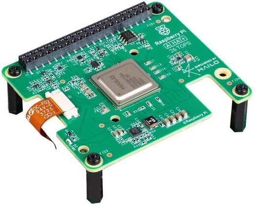 Raspberry Pi AI HAT+ Add-on Board, 13 Tops Hailo AI Accelerator, PCIe Interface for Pi 5, 65mm x 56.5mm