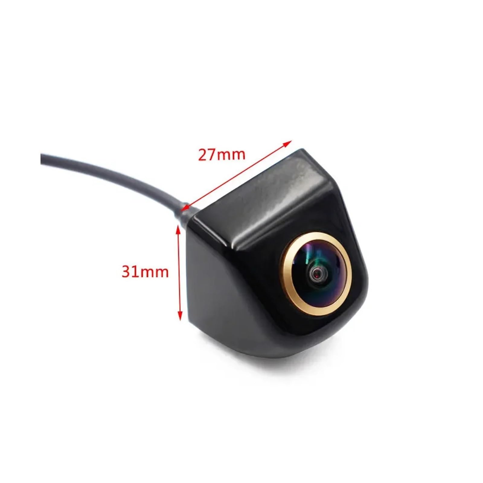 Cámara de marcha atrás Cámara de visión trasera de coche con trayectoria dinámica, ojo de pez, visión nocturna para marcha atrás, monitor de estacionamiento automático, CCD, vídeo HD resistente al agu