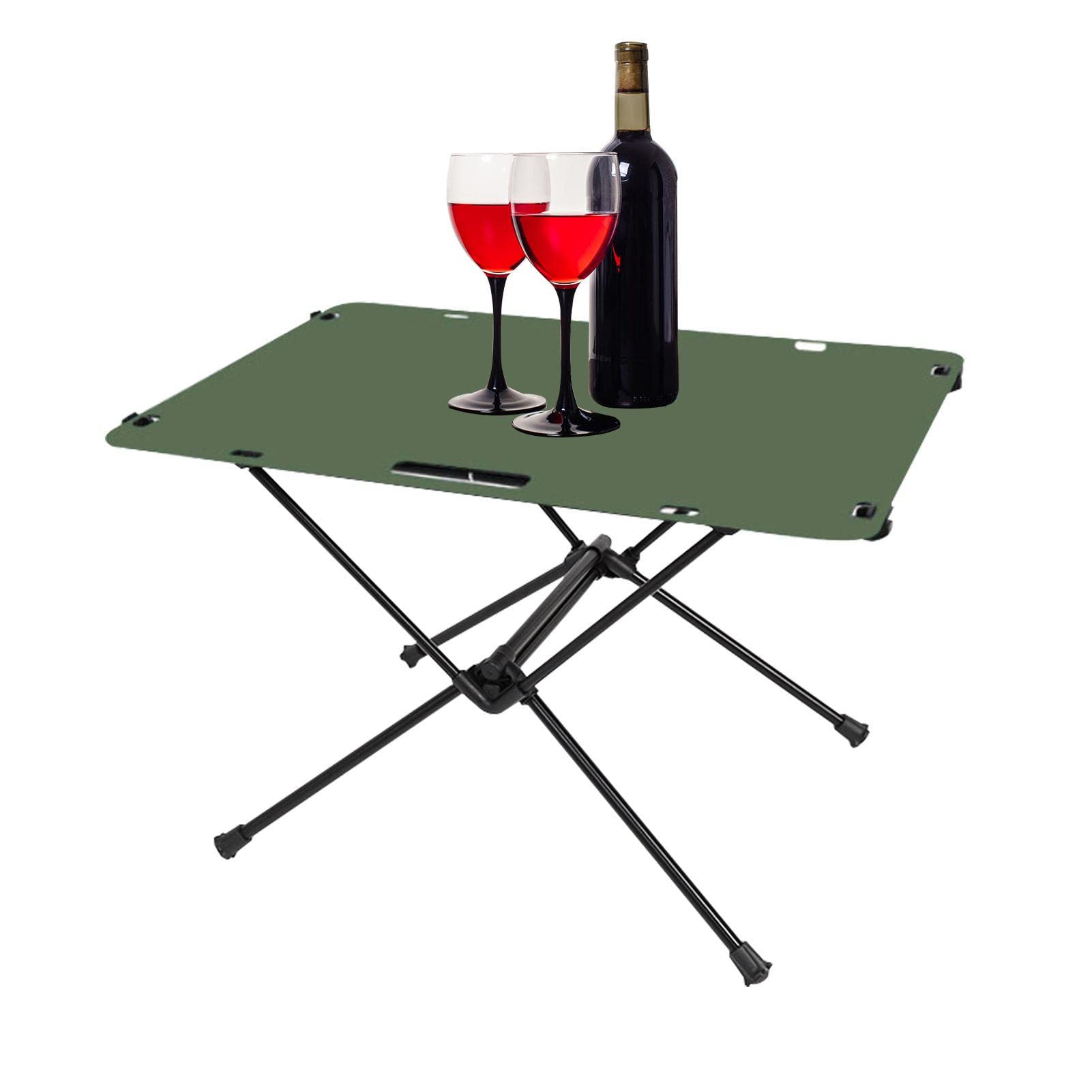 Tavolo da spiaggia pieghevole - Tavolino da campeggio con borsa da trasporto | Tavolo da picnic portatile con coperchio arrotolabile per giardino, per cucinare, zaino in spalla, viaggi, | trasporto | Tavolo da picnic portatile con coperchio arrotolabile p