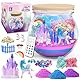 KETIEE Einhorn Terrarium Kit für Kinder - Einhorn Geschenke für Mädchen 5-12 Jahre alt, DIY Einhorn Light-Up Spielzeug Weihnachten Bastelset Geschenk für 4 5 6 7 8 9 10 Jahre alt Kinder Mädchen