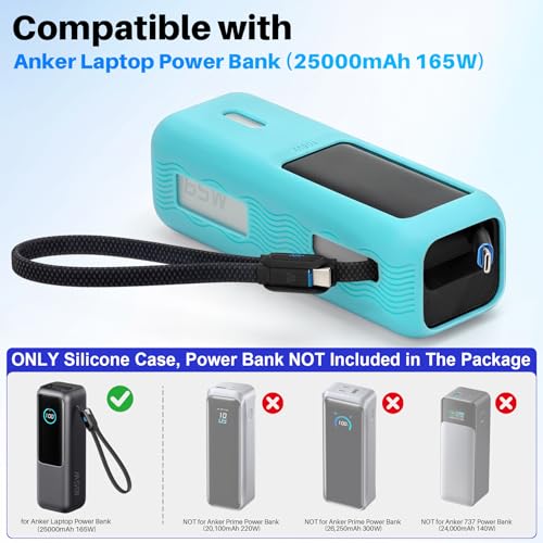 Funda de silicona luminosa para power bank Anker 165W miniatura 3