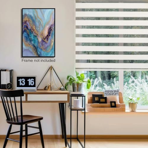 Motif abstrait en marbre rose affiches modernes pour décoration murale maison - 3