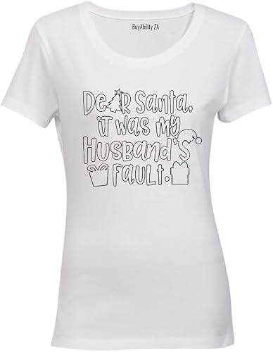 My Husband's Fault - Christmas - Ladies - T-Shirt