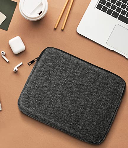 TiMOVO 9-11'' Funda Portátil de Tableta para iPad 10ª Generación 2022, iPad Pro 11 2022-2018, iPad 10.2 2021-2019, iPad Air 5/4 10.9, Galaxy Tab A8 10.5, Bolsa Apta Teclado Inteligente, Gris Negro