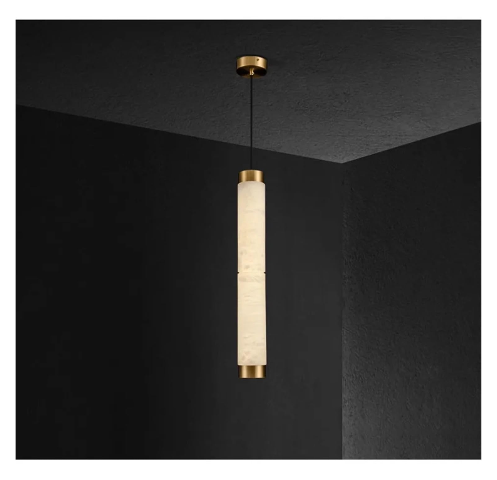 ASerZenith Chandelier, Chandeliers Long Shaped Lamps Illuminate Living Room Luxury Home Decor Led Marble Hanging Light Fixture,L60 H150Cm-Warm