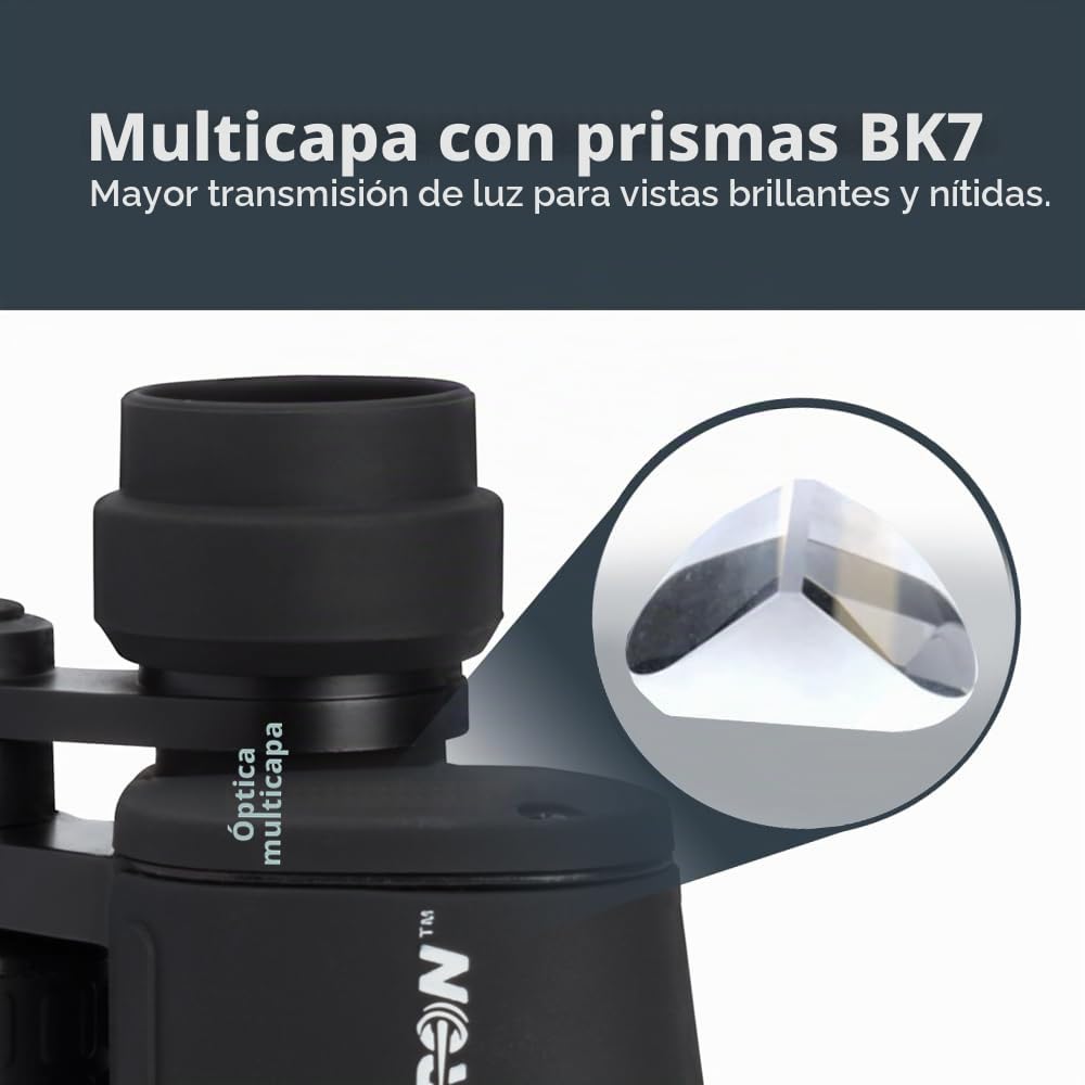 Celestron 71198 Cometron 7x50: prismáticos con prisma Porro, negro