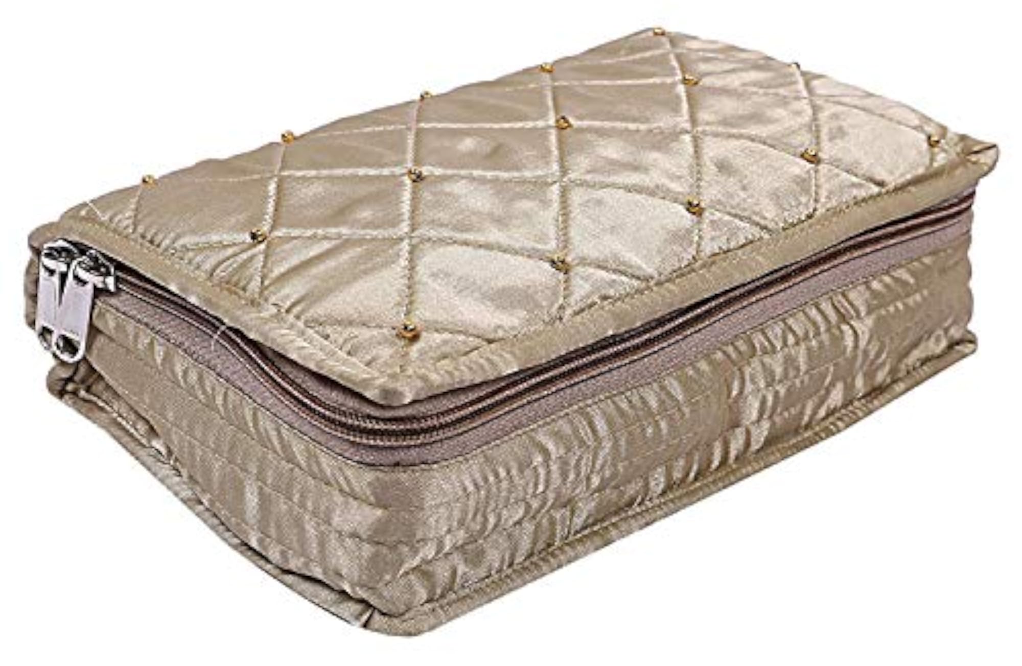 Satin Jewellery Kit Organizer (Gold)