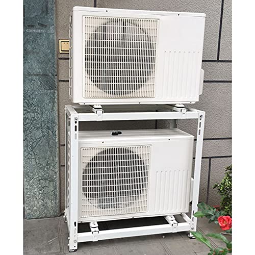 Staffa di supporto resistente per condizionatore d'aria, supporto da pavimento a doppio livello per mini unità split all'aperto