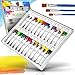 Produktbild Colardo ® Acrylfarben Set [24x 12ml] Acrylfarben  Inklusive 3 Pinsel  Wasserfeste Acryl Farben für Leinwand, Holz, Papier und Stein  Acrylfarben Set für Kinder und Erwachsene