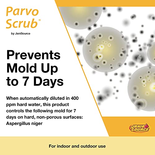 Jani-Source ParvoScrub Veterinary & Kennel Disinfectant, Cleaner, & Deodorizer Bundle (1 Concentrated Gallon and 2-32 Ounce Bottles)