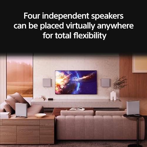 Image of Sony BRAVIA 8 II 55-Inch 4K QD OLED Smart TV (K-55XR80M2) with BRAVIA Theater Quad 16-Speaker Home Theater System (HT-A9M2)