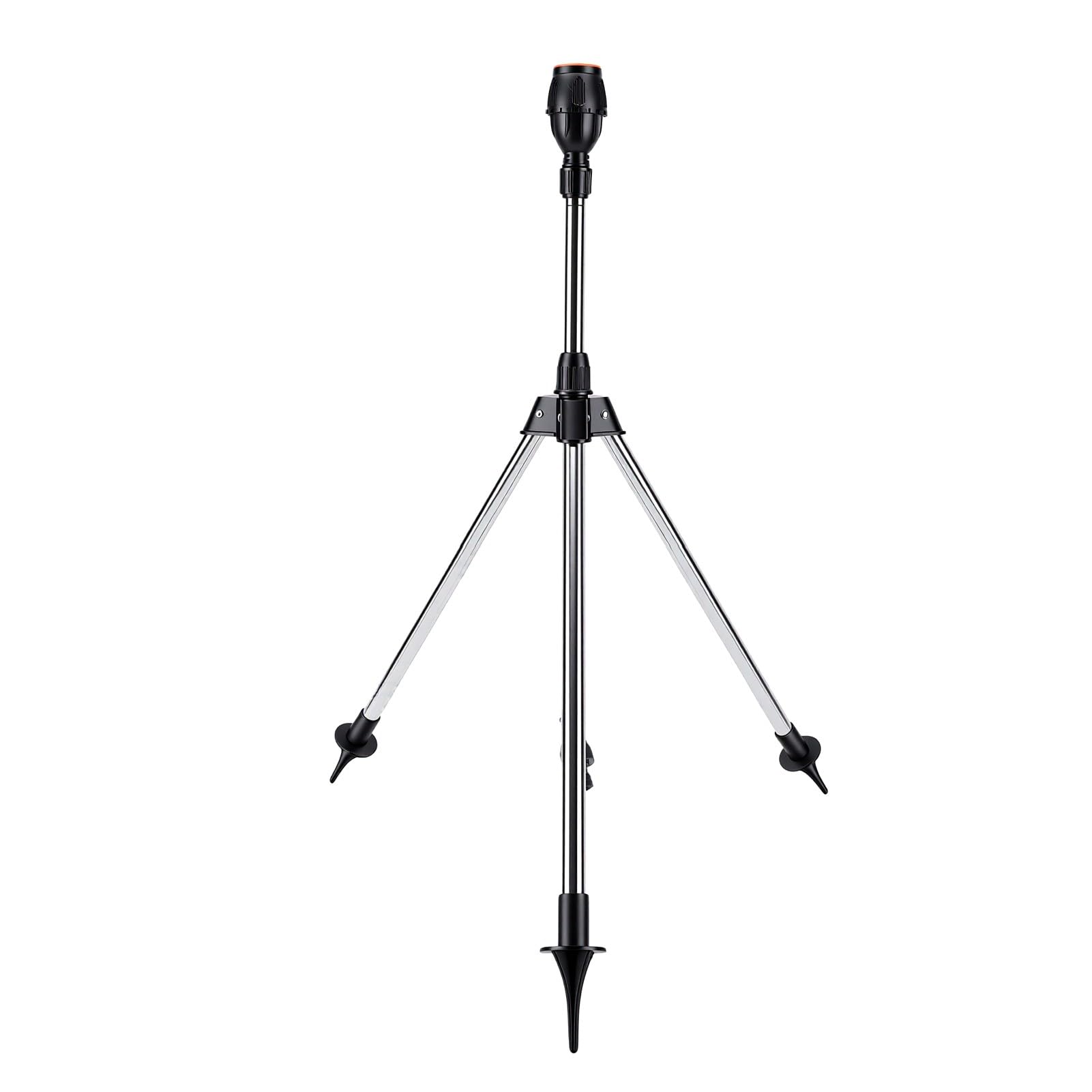 Qcwwy Tripod Sprinkler, 360 Degree Rotating Stainless Steel Plastic Mist Spray Adjustable 30° to 360° Coverage for Garden Yard Greenhouse Lawn Gentle Water Saving Irrigation