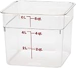 Cambro 4SFSPP190 4 Qt. Translucent Container with SFC2452 Kelly Green Lid, 4Quart, pack of 2