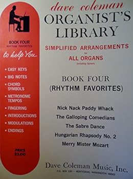 Paperback Dave Coleman Organist's Library Book Four Rhythm Favorites Book