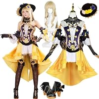 Amazon.co.jp: [Plazhen] 原神 ナヴィア コスプレ衣装 帽子付き 15点