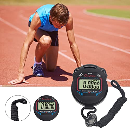 Cronômetro Digital De Mão Hora Alarme Esportivo Natação Crossfit Corrida