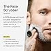 TOOLETRIES Men's Face Scrubber - Premium Silicone Facial Cleansing Brush, Gentle Exfoliator Pad & Soft-Touch Massager - Removes Dead & Dry Skin - Long Lasting Shower Accessories - Charcoal