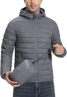 Sponsored You’re seeing this ad based on the product’s relevance to your search query.Learn more about this advertisement Winter Jacket Men's Packable Outdoor Down Jackets Hooded Jacket Autumn Waterproof Puffer Jacket with 6 Pockets for Running Travel
