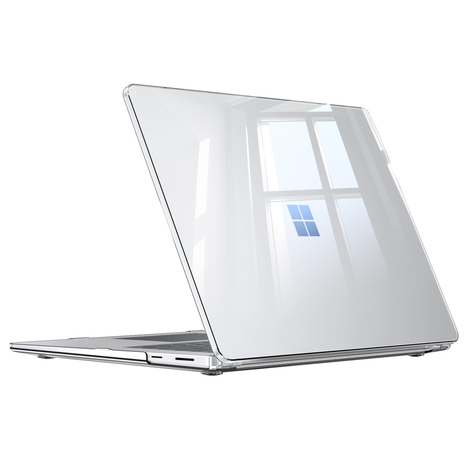 Fintie Hülle Kompatibel mit 15 Zoll Microsoft Surface Laptop 7, Ultradünne Hartschale Schutzhülle Snap Case (Transparent)