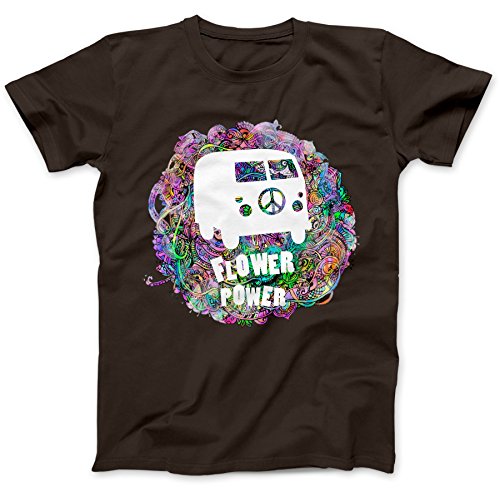 Bees Knees Tees Flower Power Hippy T-Shirt Cotton