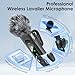 HEHOTTC USB C Mini Wireless Lavalier Microphone for iPhone/Android,Lapel Mic with Magnetic Clip-on for Record Video，Lav Mic with LED Display Podcast Vlog Content Creator Interview