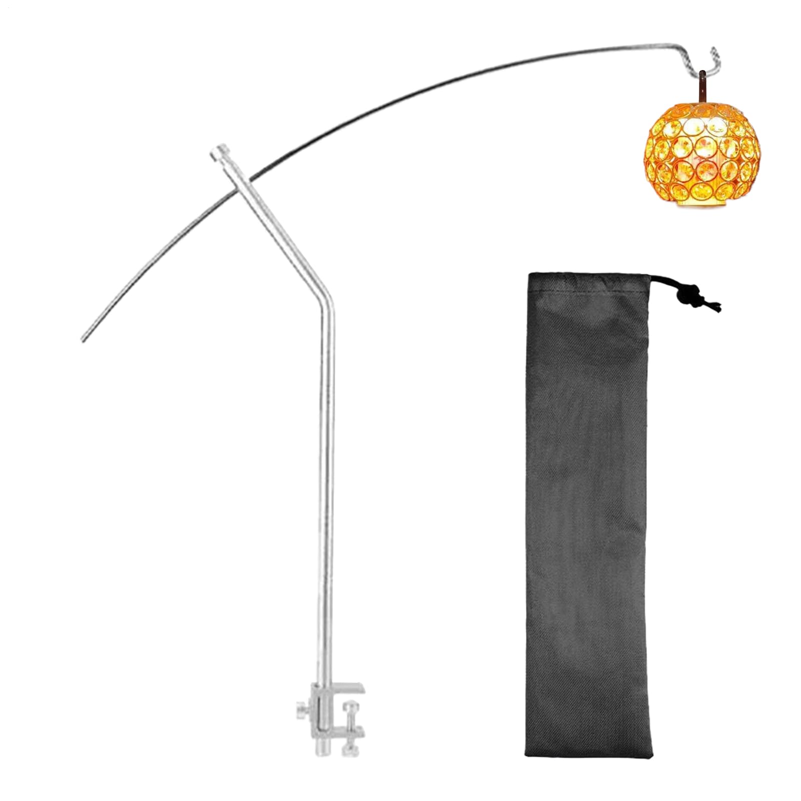 Support lampe camping pliable | Libérez l'espace sur votre table de pique-nique