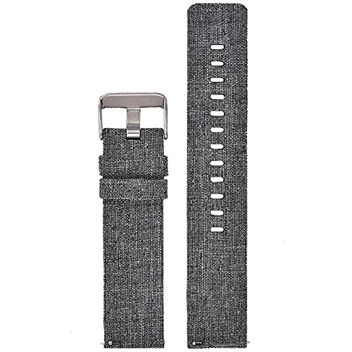 Bracelet montre nylon ajustable 18mm imperméable avec boucle en acier