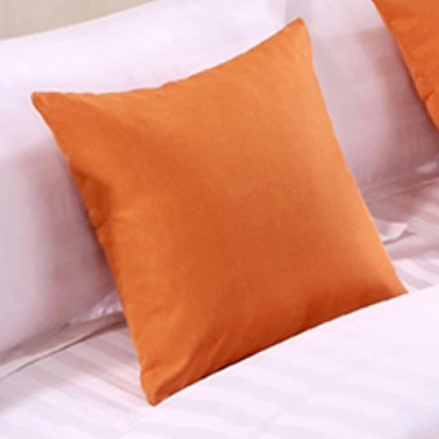 1 Pack Cushion Covers with Inserts 45X45cm Square Linen Throw Pillows with Invisible Zipper for Living Room Sofa Bedroom Couch Chair Car Seat