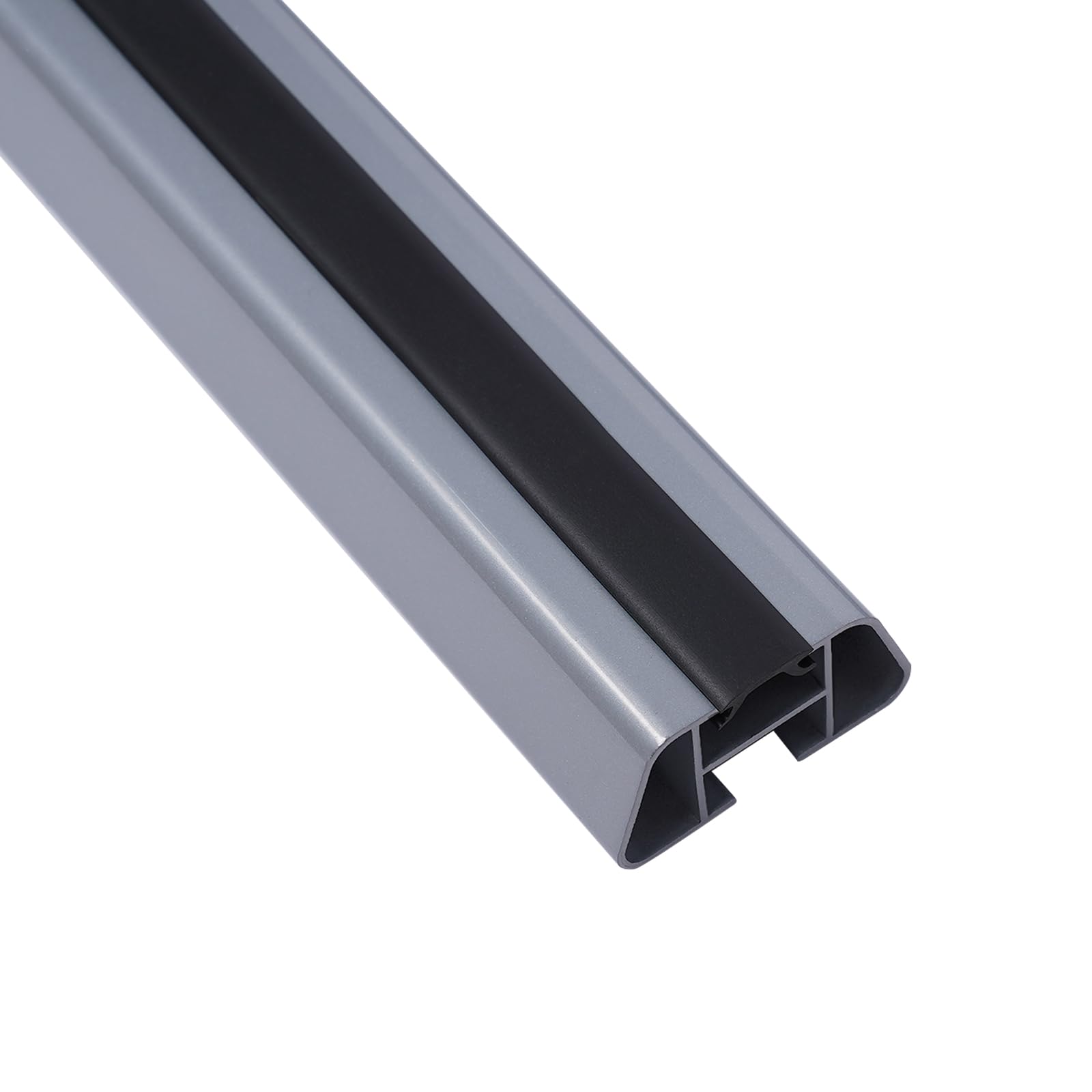Barras de techo universales para coche, de aluminio, para todos los vehículos con ancho de techo de 122 – 130 cm, hasta 75 kg, longitud de barra 146,5 cm