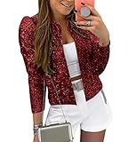 Glänzende Und Glitzernde Paillettenjacke, Die Sie Nachts Zum Strahlen Bringt Und Sich Von Der Masse Abhebt