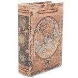 Dekorative Buchbox. Wenn Sie den Deckel öffnen, wird er schnell zu einer Aufbewahrungsbox, in der kleine Gegenstände aufbewahrt werden können!