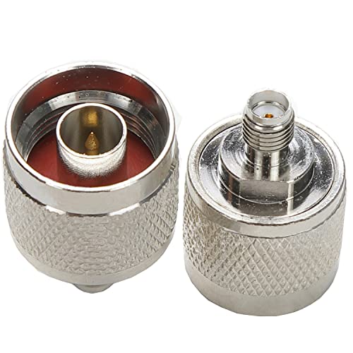 Fohevers 2 Pcs N Female to SMA Female Adapter SMA to N Adapter for RF WiFi Antenna Extension Cable Telecom SMA to N-type Coaxial Connector Broadcast Radios Wi-Fi