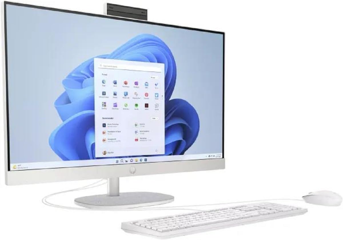HP 27-cr0006ng AMD Ryzen? 7 7730U 68,6 cm (27") 1920 x 1080 Pixel 16 GB DDR4-SDRAM 1 TB SSD All-in-One-PC Windows 11 Home Wi-Fi 6 (802.11ax) Wei? (8Y3Q4EA#ABD)