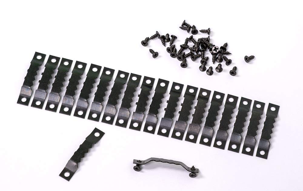 Goodway40 Saw Tooth Picture Hangers Black with Screws