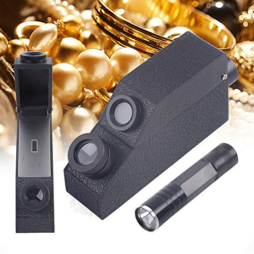 Gem Refractometer,External Monochromatic Yellow LED Light Gem Refractometer,Jewelry 1.30-1.81 Professional Gemstone ldentification Gem