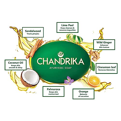 Chandrika Soap Ayurvedic Herbal And Vegetable Oil Soap - 2.64 Oz - Case Of 10 - Thumbnail 3