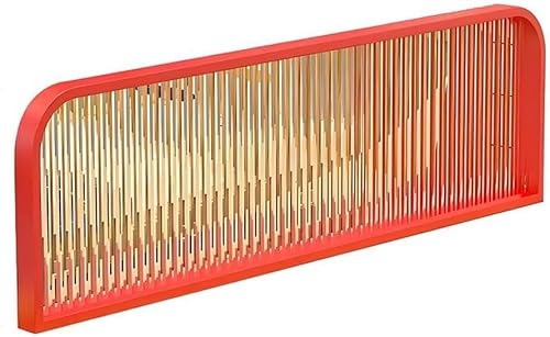 ZYCHSJXA Countertop Partition Screen Restaurant Decoration, Low Fence Privacy For Office, Glass Partitions(Rosso,A-120x30cm/47.2x11.8in)