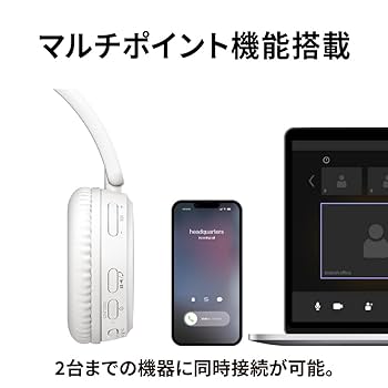 JVC ワイヤレスヘッドホン 充電ドック付き ヘッドホン・イヤホン