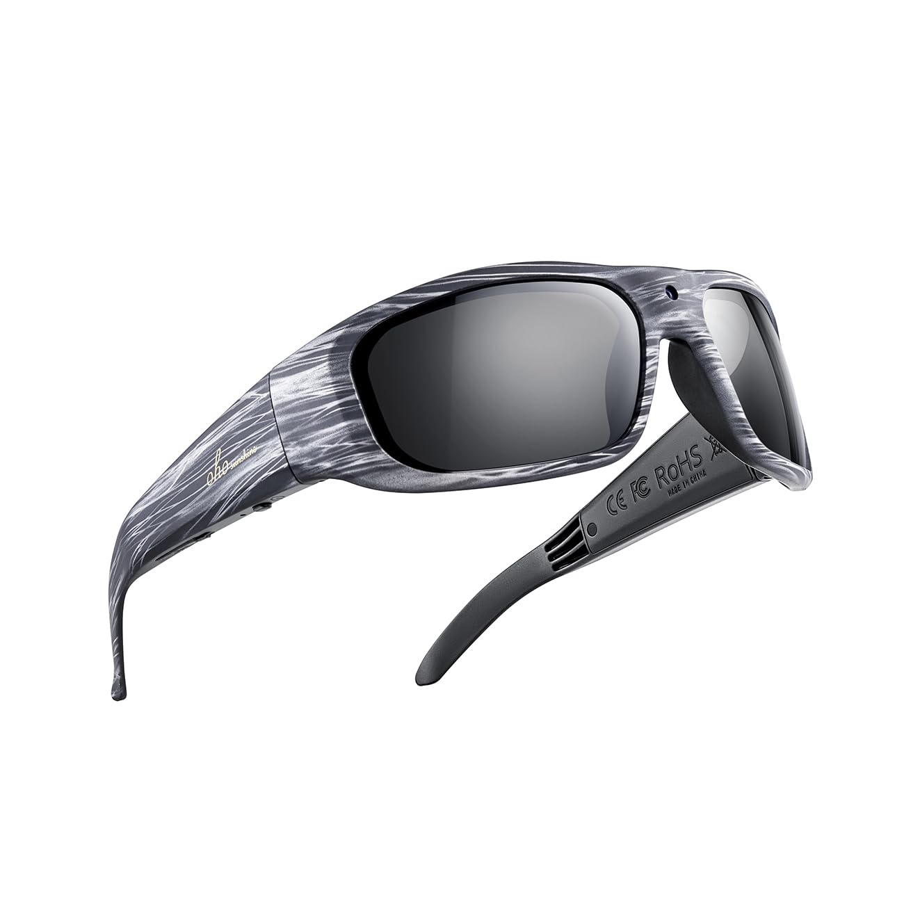 OhO 128G Camera Glasses, Resolution 24M H.265 1080P Smart Glasses with UV400 Sunglasses for Outdoor Sports
