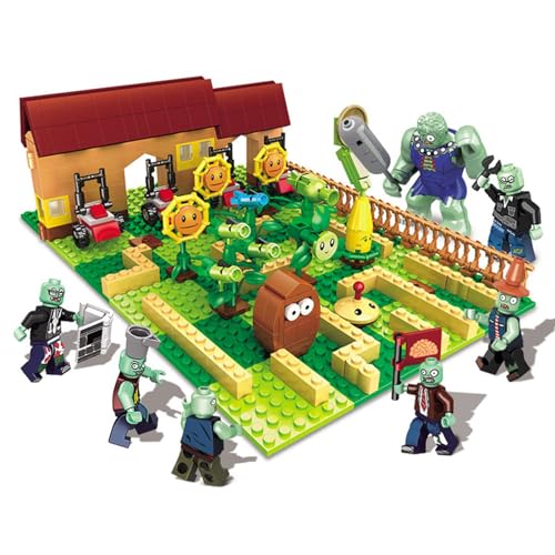 JHESAO Plants and Zombies PVZ Toys Assembly Action...
