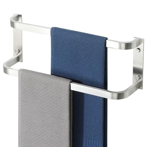 Alise Double Towel Bar, 16" Double Towel Racks for Bathroom, Brushed Nickel