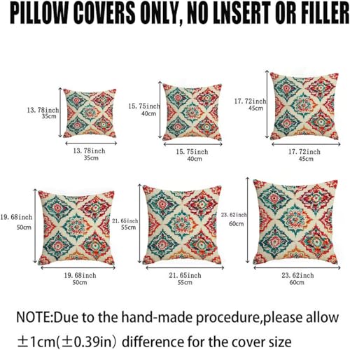 Housse coussin 60x60cm en lin de qualité supérieure fermeture invisible