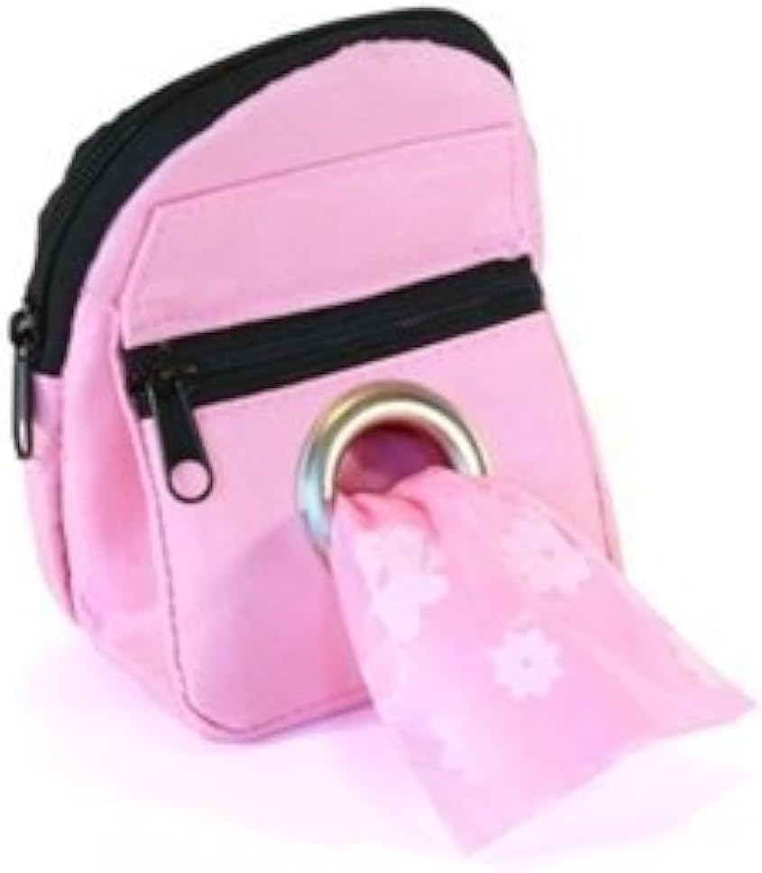 POOCH POUCH - Pink Backpack Dispenser Dog Waste Pick-Up Bags (20ea)