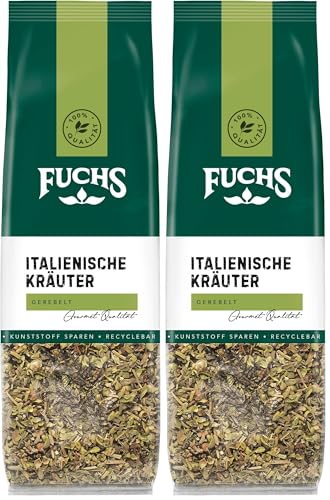 Fuchs - Fuchs Gewürze - Italienische Kräuter gerebelt im recyclebaren Nachfüllbeutel - 20 g (Packung mit 2)