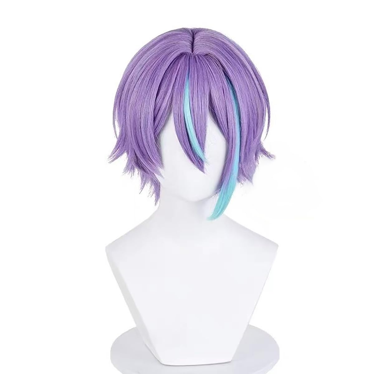 PWEINCY Purple Blue Kamishiro Rui Cosplay Wig Women Halloween Party Straight ...