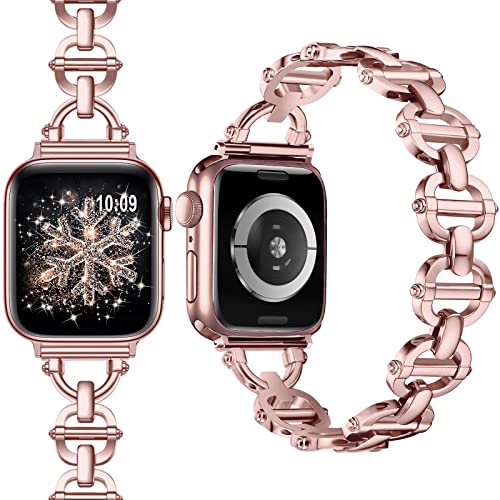 Bracelet en acier inoxydable haut de gamme poli iWatch 42mm 44mm 45mm
