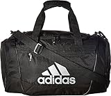 adidas Women's Defender III small duffel Bag, Black/Silver, One Size