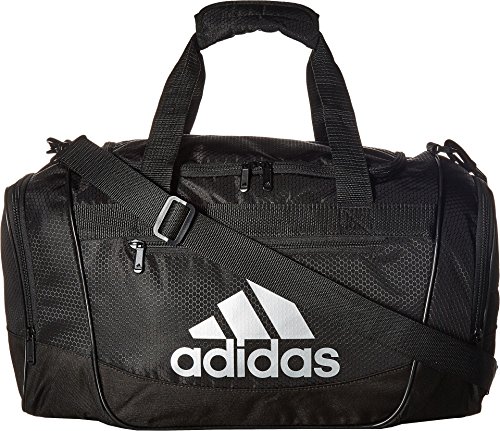 adidas Defender III Small Duffel, Black/Silver, One Size