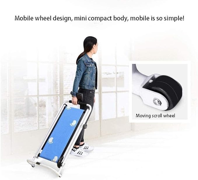 Caminadora Plegable Silenciosa para el Hogar, Soporte 90 kg, Color Azul miniatura 5